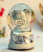 120mm rotating water globe-Angel signs