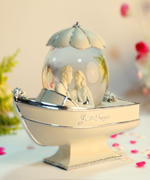 100mm lover ship water globe music box