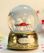 150mm water globe with animal design