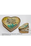 Stained Glass Suncatcher heart shape glass painting jewelry box