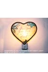 Stained Glass Glass Suncatcher heart shape night light