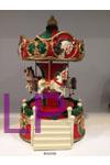 Chrismas carousel music box christmas tree music box