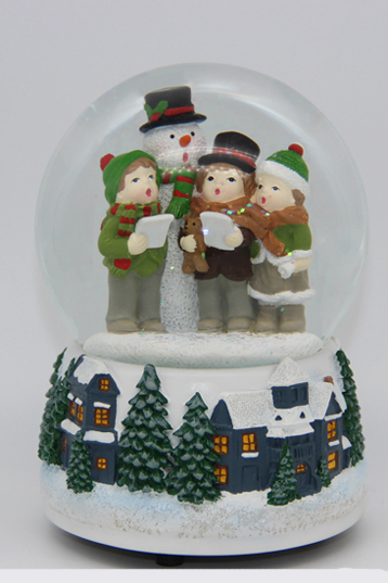 snow globe with snow man christmas music box christmas train set